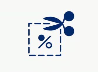 Outline of a simple car icon in blue on a light background, representing transportation and automotive themes.
