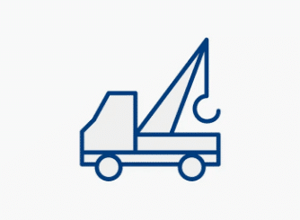 Outline of a simple car icon in blue on a light background, representing transportation and automotive themes.