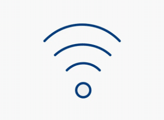 Outline of a simple car icon in blue on a light background, representing transportation and automotive themes.