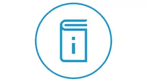 Wi-Fi symbol represented by blue concentric arcs over a dot, indicating wireless internet connectivity.